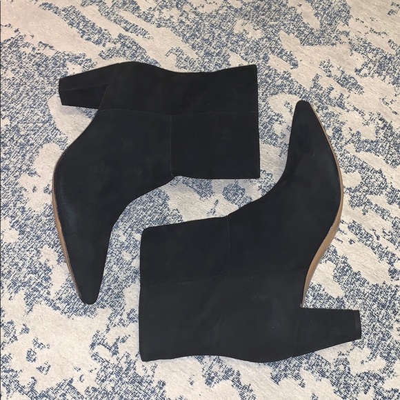 [NWOT] Rachel Zoe Black Suede Ginz Ankle Boot - Picture 2 of 7